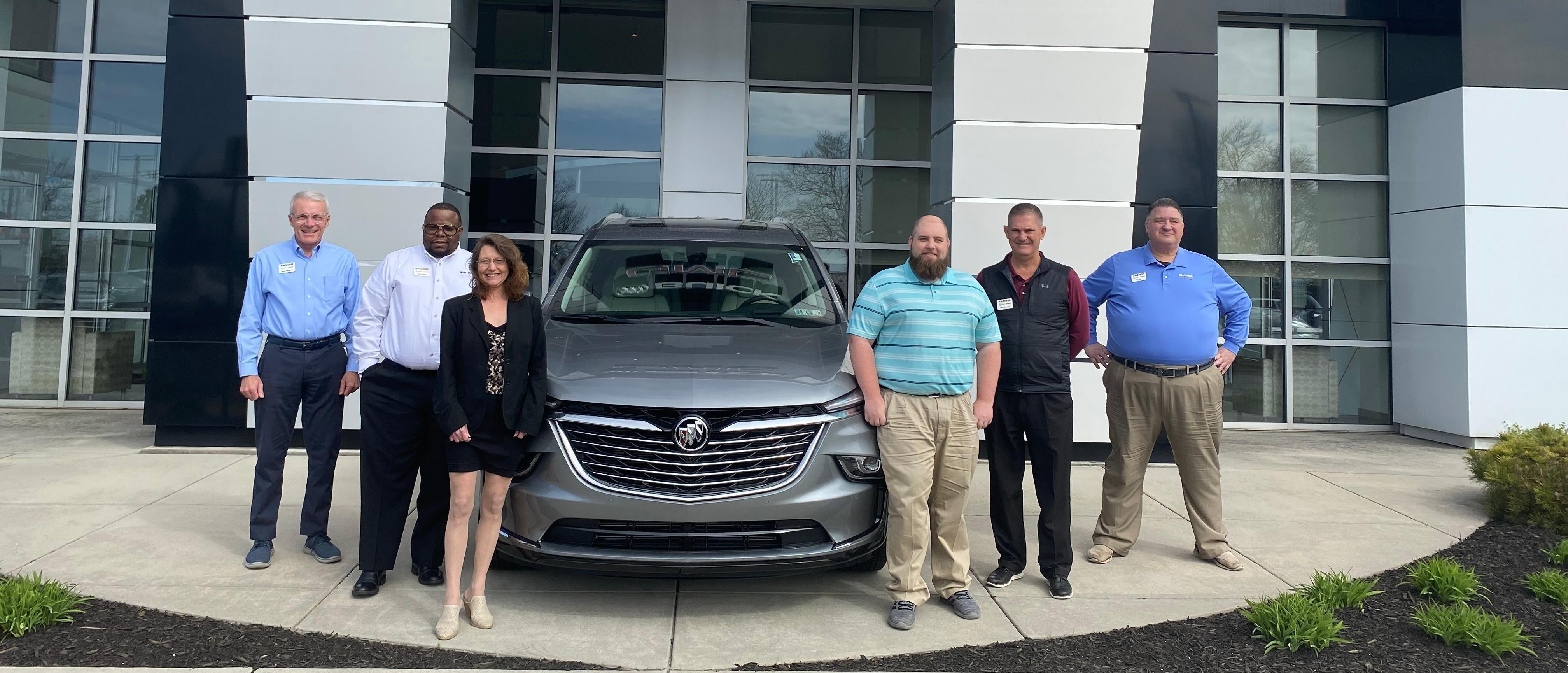 Sales staff at Anchor Buick GMC ready to assist customers with vehicle purchases 